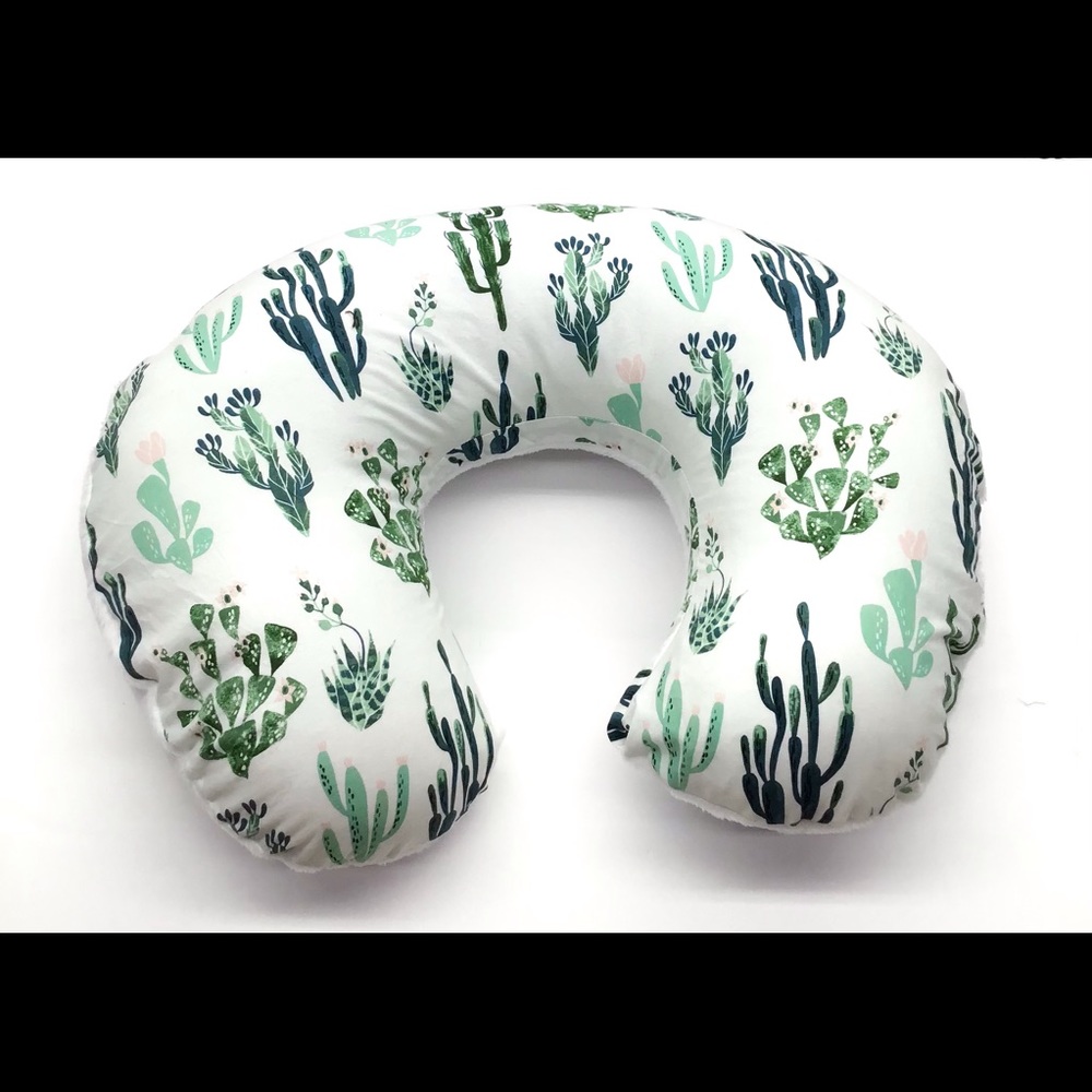 Boppy Pillow Cover watercolor cactus print